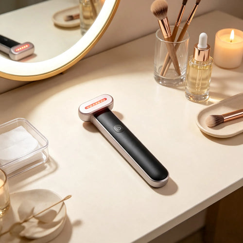 Varita Facial LED 7 Colores con Microcorrientes y Calor
