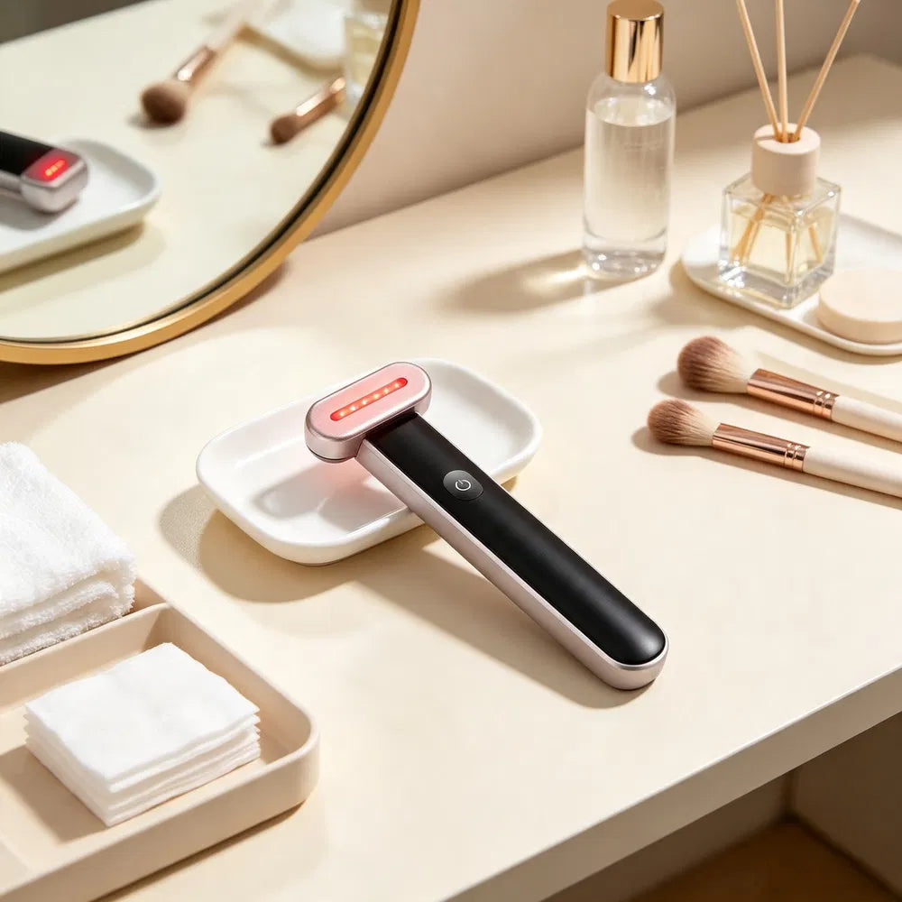 Varita Facial LED 7 Colores con Microcorrientes y Calor